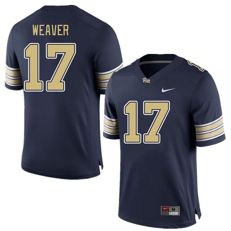 Pitt Panthers #17 Rashad Weaver College Football Jerseys Stitched Sale-Navy